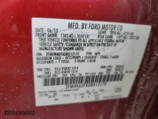 2013 Ford Flex Limited w/EcoBoost with VIN 2FMHK6DTXDBD12170, listed as a Copart auction lot 44211355 with 182,306 mi miles and Salvage Title. Bid and sale history available at carsss.com. Image 15.