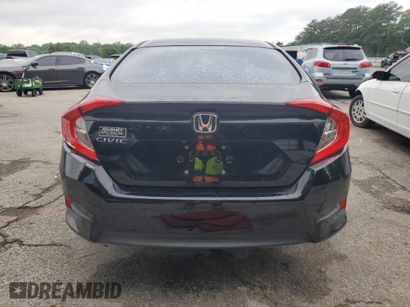 2018 Honda Civic LX with VIN 2HGFC2F5XJH590061, listed as a Copart auction lot 54492055 with 189,840 mi miles and Clean Title. Bid and sale history available at DreamBid. Image 6.