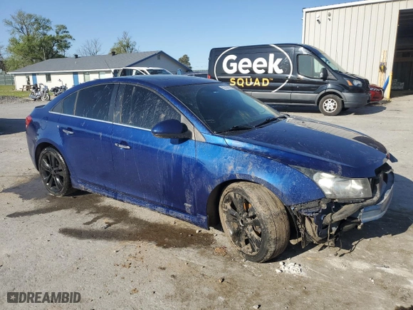 2012 Chevrolet Cruze LTZ with VIN 1G1PH5SC5C7207452, listed as a Copart auction lot 52160745 with 128,185 mi miles and Salvage Title. Bid and sale history available at carsss.com. Image 4.