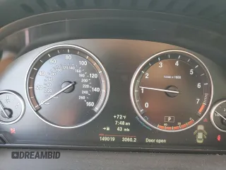2013 BMW 5 Series 535i with VIN WBAFR7C57DC824157, listed as a Copart auction lot 71745004 with 149,019 mi miles and Salvage Title. Bid and sale history available at DreamBid. Image 9.