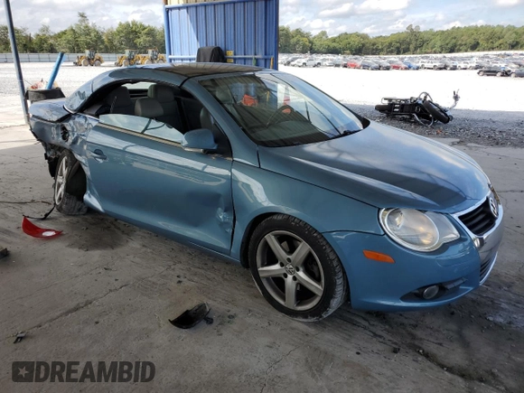 2007 Volkswagen Eos 2.0T with VIN WVWDA71FX7V044241, listed as a Copart auction lot 71100934 with 155,308 mi miles and Salvage Title. Bid and sale history available at DreamBid. Image 4.
