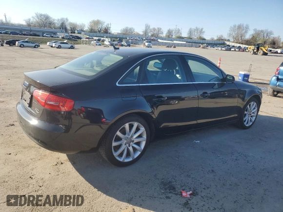2013 Audi A4 Premium Plus with VIN WAUFFAFL0DA099609, listed as a Copart auction lot 49944835 with 92,478 mi miles and Salvage Title. Bid and sale history available at carsss.com. Image 3.