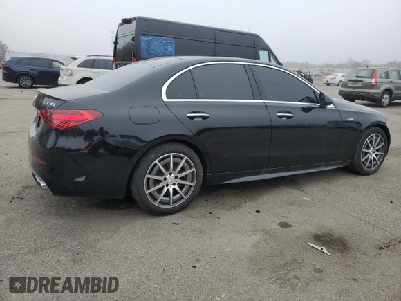 2023 Mercedes-Benz C 43 AMG z VIN W1KAF8HB2PR100524, wystawiony jako Copart lot #52094134 z przebiegiem 11 335 mil mil oraz Szkoda całkowita • Salvage title. Historia ofert i sprzedaży dostępna na DreamBid. Obrazek 3.