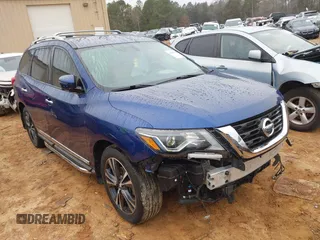 2020 Nissan Pathfinder Platinum with VIN 5N1DR2DM0LC610995, listed as a IAAI auction lot 41109334 with 94,065 mi miles. Bid and sale history available at carsss.com. Image 1.