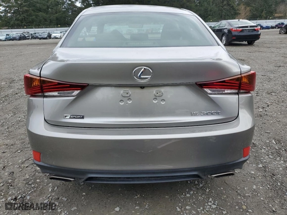 2017 Lexus IS with VIN JTHBA1D24H5052722, listed as a Copart auction lot 46131085 with 0 mi miles and Salvage Title. Bid and sale history available at carsss.com. Image 6.