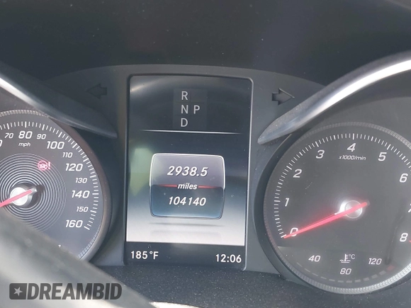 2017 Mercedes-Benz C 300 with VIN WDDWJ4JB4HF551626, listed as a IAAI auction lot 41735887 with 104,140 mi miles and . Bid and sale history available at carsss.com. Image 7.