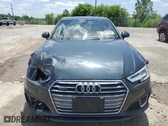 2019 Audi A4 Prestige with VIN WAUFNAF41KA016861, listed as a Copart auction lot 57827764 with 81,452 mi miles and Salvage Title. Bid and sale history available at carsss.com. Image 5.