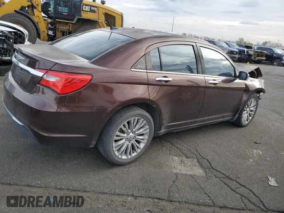 2013 Chrysler 200 Limited with VIN 1C3CCBCG4DN507313, listed as a Copart auction lot 50978835 with 97,540 mi miles and Salvage Title. Bid and sale history available at DreamBid. Image 3.