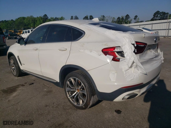 2015 BMW X6 xDrive50i with VIN 5UXKU6C56F0R33500, listed as a Copart auction lot 53286955 with 0 mi miles and Clean Title. Bid and sale history available at carsss.com. Image 2.