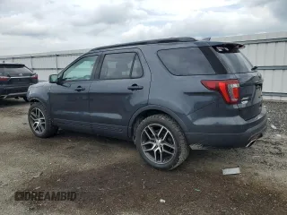 2017 Ford Explorer Sport z VIN 1FM5K8GT9HGD80193, wystawiony jako Copart lot #64571895 z przebiegiem 128 603 mil mil oraz Szkoda całkowita • Salvage title. Historia ofert i sprzedaży dostępna na DreamBid. Obrazek 2.