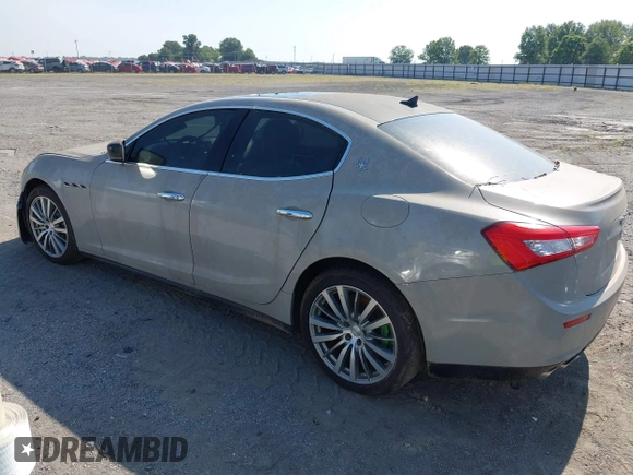 2015 Maserati Ghibli S Q4 with VIN ZAM57RTA7F1138207, listed as a IAAI auction lot 42573567 with Not provided miles and . Bid and sale history available at DreamBid. Image 3.
