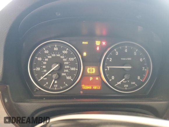 2012 BMW 3 Series 328i with VIN WBADW3C50CE823394, listed as a Copart auction lot 62561325 with 132,949 mi miles and Salvage title. Bid and sale history available at DreamBid. Image 9.