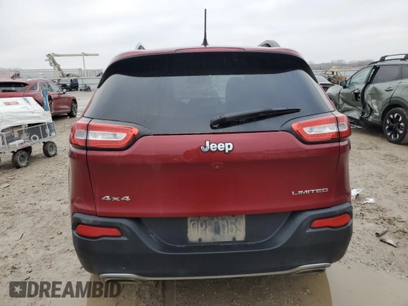 2015 Jeep Cherokee Limited with VIN 1C4PJMDSXFW770145, listed as a Copart auction lot 44315365 with 82,418 mi miles and Salvage Title. Bid and sale history available at carsss.com. Image 6.
