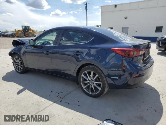 2018 Mazda 3 Grand Touring with VIN 3MZBN1W36JM197530, listed as a Copart auction lot 54550075 with 38,738 mi miles and Salvage Title. Bid and sale history available at DreamBid. Image 2.