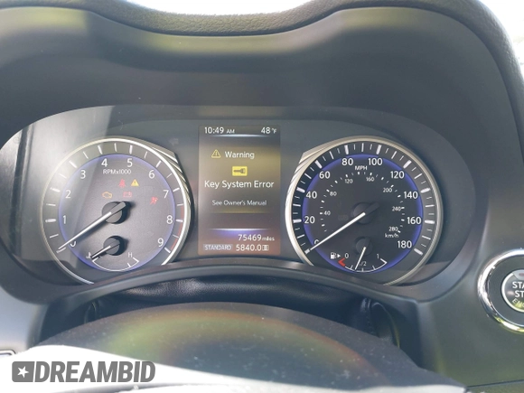 2014 Infiniti Q50 Premium with VIN JN1BV7AR4EM700364, listed as a IAAI auction lot 42032156 with 75,469 mi miles and . Bid and sale history available at DreamBid. Image 7.