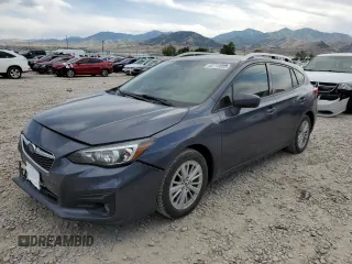 2017 Subaru Impreza Premium with VIN 4S3GTAD62H3730593, listed as a Copart auction lot 60713055 with 104,299 mi miles and Salvage title. Bid and sale history available at DreamBid. Image 1.
