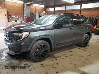 2021 GMC Terrain SLE z VIN 3GKALTEV9ML377005, wystawiony jako Copart lot #56672755 z przebiegiem 67 583 mil mil oraz Szkoda całkowita • Salvage title. Historia ofert i sprzedaży dostępna na DreamBid. Obrazek 1.