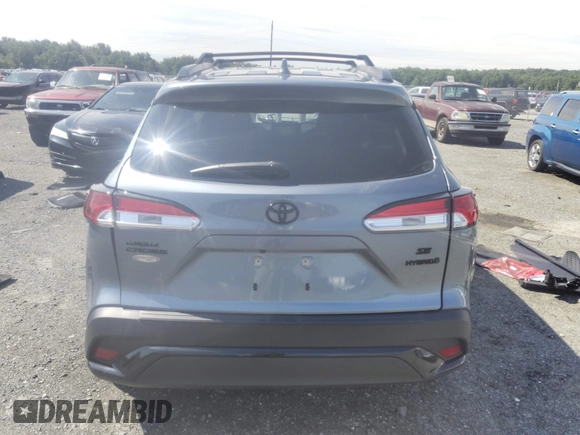 2024 Toyota Corolla Cross Hybrid S with VIN 7MUFBABG4RV059072, listed as a IAAI auction lot 42787833 with 9,006 mi miles and . Bid and sale history available at DreamBid. Image 16.