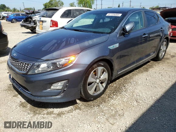 2015 Kia Optima EX with VIN KNAGN4AD5F5084172, listed as a Copart auction lot 57725355 with 155,472 mi miles and Clean title. Bid and sale history available at DreamBid. Image 1.