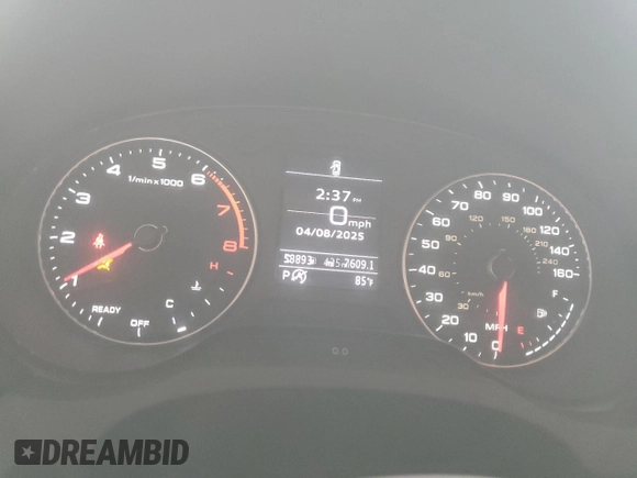 2018 Audi A3 Sedan Premium with VIN WAUAUGFF2J1041493, listed as a Copart auction lot 52236515 with 58,893 mi miles and Salvage Title. Bid and sale history available at carsss.com. Image 9.