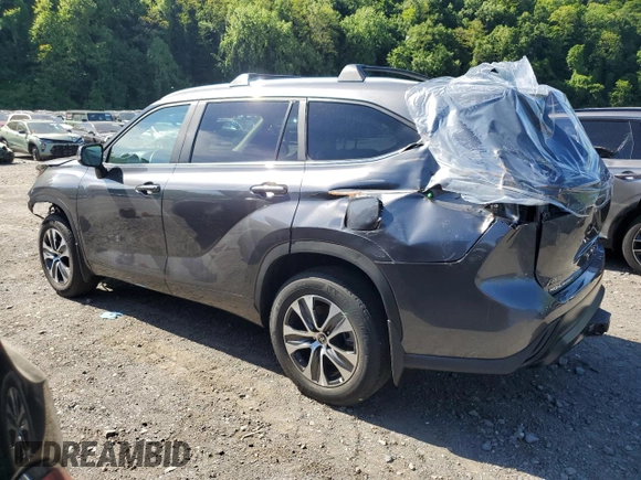 2024 Toyota Highlander LE z VIN 5TDKDRBH6RS563939, wystawiony jako Copart lot #57876085 z przebiegiem 3 231 mil mil oraz Szkoda całkowita • Salvage title. Historia ofert i sprzedaży dostępna na DreamBid. Obrazek 2.
