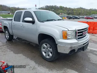 2013 GMC Sierra 1500 SLT with VIN 3GTP2WE70DG378399, listed as a IAAI auction lot 41991446 with 177,716 mi miles and . Bid and sale history available at DreamBid. Image 1.