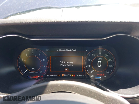 2020 Ford Mustang EcoBoost with VIN 1FATP8UH2L5127689, listed as a IAAI auction lot 42219307 with 21,399 mi miles and . Bid and sale history available at DreamBid. Image 7.