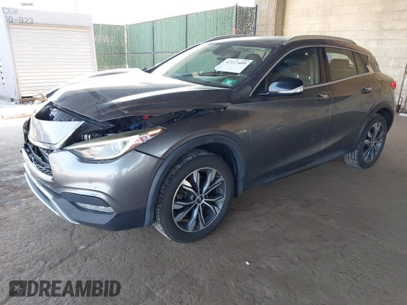 2018 Infiniti QX30 Luxury with VIN SJKCH5CR8JA002357, listed as a IAAI auction lot 42117409 with 103,034 mi miles and . Bid and sale history available at DreamBid. Image 17.