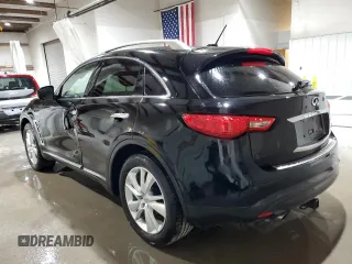 2014 Infiniti QX70 z VIN JN8CS1MW0EM411494, wystawiony jako Copart lot #55810625 z przebiegiem 94 258 mil mil oraz Szkody całkowita. Historia ofert i sprzedaży dostępna na DreamBid. Obrazek 2.