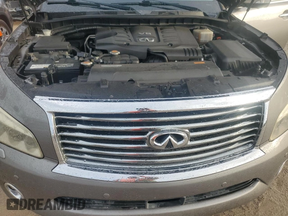2013 Infiniti QX56 with VIN JN8AZ2NE3D9061052, listed as a Copart auction lot 73925854 with 0 mi miles and Salvage Title. Bid and sale history available at carsss.com. Image 12.