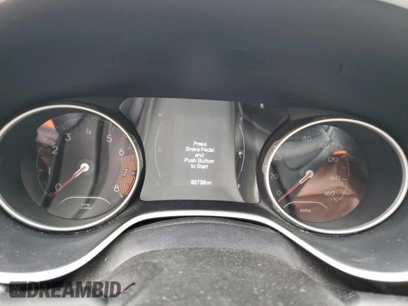2017 Jeep Compass Latitude z VIN 3C4NJCBBXHT605838, wystawiony jako Copart lot #53980295 z przebiegiem 92 756 mil mil oraz Szkoda całkowita • Salvage title. Historia ofert i sprzedaży dostępna na DreamBid. Obrazek 9.