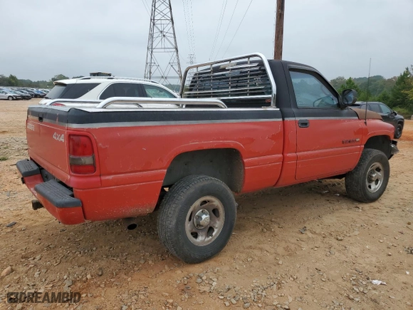 1998 Dodge Ram 1500 with VIN 1B7HF16Z3WS643923, listed as a Copart auction lot 72924074 with 195,936 mi miles and Salvage Title. Bid and sale history available at carsss.com. Image 3.