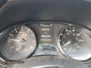 2017 Nissan Rogue SV with VIN JN8AT2MT3HW402720, listed as a Copart auction lot 46902295 with 147,460 mi miles and Salvage Title. Bid and sale history available at carsss.com. Image 9.