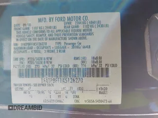 2019 Ford Mustang GT Premium with VIN 1FATP8FF1K5126270, listed as a IAAI auction lot 41778058 with Not Provided miles. Bid and sale history available at carsss.com. Image 9.