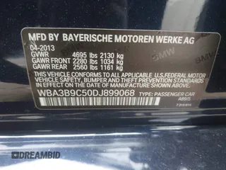 2013 BMW 3 Series 335i xDrive with VIN WBA3B9C50DJ899068, listed as a IAAI auction lot 41331622 with 156,216 mi miles. Bid and sale history available at carsss.com. Image 9.