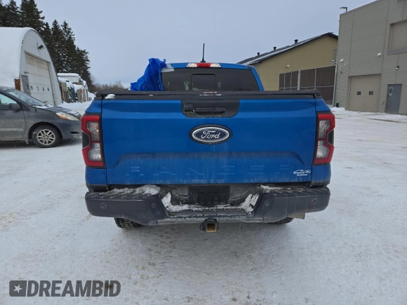 2024 Ford Ranger XLT with VIN 1FTER4HH7RLE11081, listed as a Copart auction lot 43806865 with 17,921 mi miles and Salvage Title. Bid and sale history available at DreamBid. Image 6.