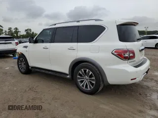 2018 Nissan Armada SL with VIN JN8AY2ND0J9055697, listed as a Copart auction lot 64946774 with Not Provided miles and Salvage Title. Bid and sale history available at carsss.com. Image 2.