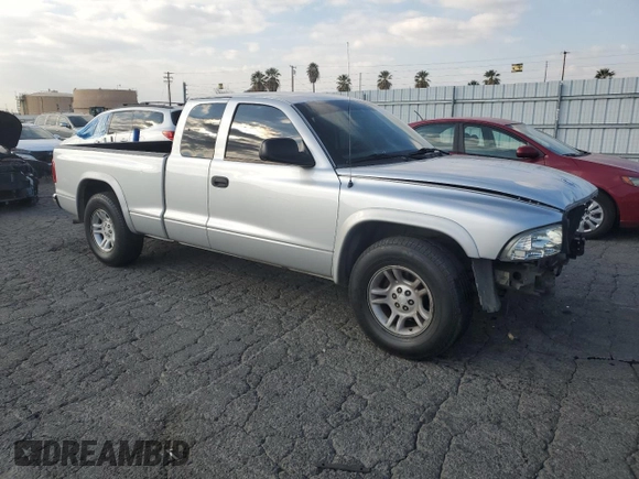 2004 Dodge Dakota SLT with VIN 1D7GL42N94S576921, listed as a Copart auction lot 89334585 with 175,085 mi miles and Salvage title. Bid and sale history available at DreamBid. Image 4.