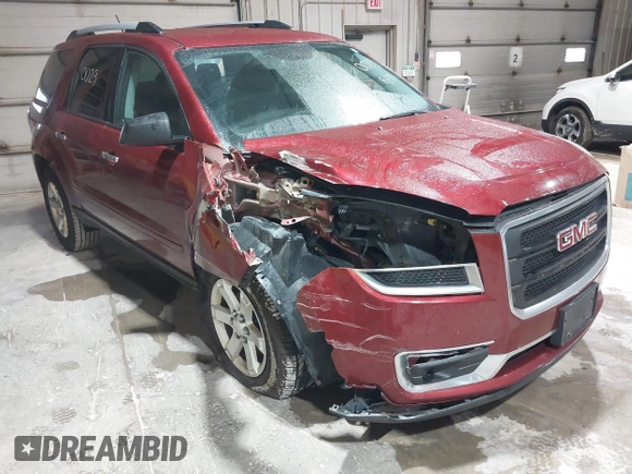 2015 GMC Acadia SLE with VIN 1GKKVPKD3FJ221229, listed as a IAAI auction lot 42070029 with 172,834 mi miles. Bid and sale history available at carsss.com. Image 1.