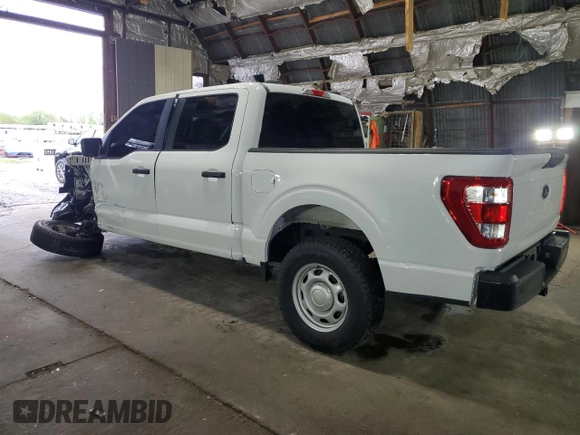 2022 Ford F-150 XL with VIN 1FTFW1E57NKD28966, listed as a Copart auction lot 55878125 with 77,121 mi miles and Salvage title. Bid and sale history available at DreamBid. Image 2.