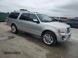 2017 Ford Expedition Max Platinum with VIN 1FMJK1LT2HEA43694, listed as a Copart auction lot 53246305 with 52,926 mi miles and Salvage title. Bid and sale history available at DreamBid. Image 4.