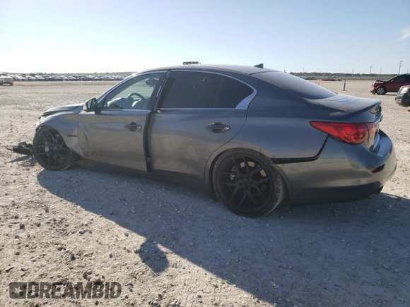 2014 Infiniti Q50 Hybrid Sport with VIN JN1AV7AP8EM692053, listed as a Copart auction lot 48013455 with 81,396 mi miles and Salvage Title. Bid and sale history available at carsss.com. Image 2.