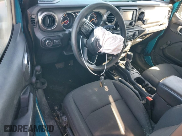 2020 Jeep Wrangler Sport with VIN 1C4GJXAG4LW178754, listed as a Copart auction lot 77232714 with 108,955 mi miles and Salvage title. Bid and sale history available at DreamBid. Image 8.