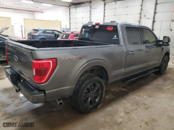2022 Ford F-150 XL with VIN 1FTFW1E55NFA66485, listed as a Copart auction lot 82882764 with 0 mi miles and Salvage Title. Bid and sale history available at carsss.com. Image 3.