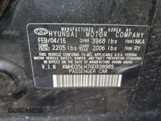 2016 Hyundai Elantra GT with VIN KMHD35LH7GU338985, listed as a Copart auction lot 52485685 with 85,691 mi miles and Salvage Title. Bid and sale history available at carsss.com. Image 12.