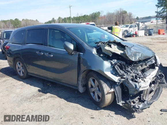 2018 Honda Odyssey EX-L with VIN 5FNRL6H76JB074903, listed as a IAAI auction lot 41834327 with 133,250 mi miles. Bid and sale history available at carsss.com. Image 1.