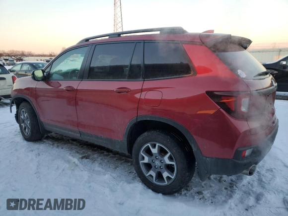 2022 Honda Passport TrailSport z VIN 5FNYF8H66NB007634, wystawiony jako Copart lot #88159235 z przebiegiem 31 590 mil mil oraz Szkoda całkowita • Salvage title. Historia ofert i sprzedaży dostępna na DreamBid. Obrazek 2.