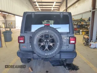 2021 Jeep Wrangler Unlimited Willys with VIN 1C4HJXDM2MW584118, listed as a Copart auction lot 43214885 with 67,955 mi miles and Salvage title. Bid and sale history available at DreamBid. Image 6.