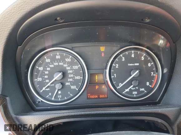 2008 BMW 3 Series 328i with VIN WBAWR33588P153721, listed as a Copart auction lot 62384695 with 119,304 mi miles and Salvage title. Bid and sale history available at DreamBid. Image 9.