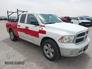 2019 Ram 1500 Tradesman with VIN 1C6RR6FG1KS514958, listed as a IAAI auction lot 42200200 with 157,065 mi miles and . Bid and sale history available at DreamBid. Image 1.